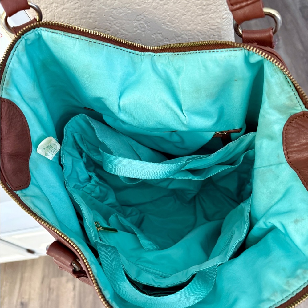 Brown Leather Tote Bag - Picture 4 of 5